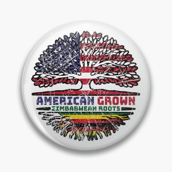 Item preview, Zimbabwe Zimbabwean US American USA United States Tree Roots Flag designed and sold by FlagX.