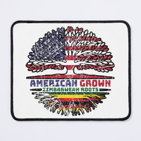 Item preview, Zimbabwe Zimbabwean US American USA United States Tree Roots Flag designed and sold by FlagX.