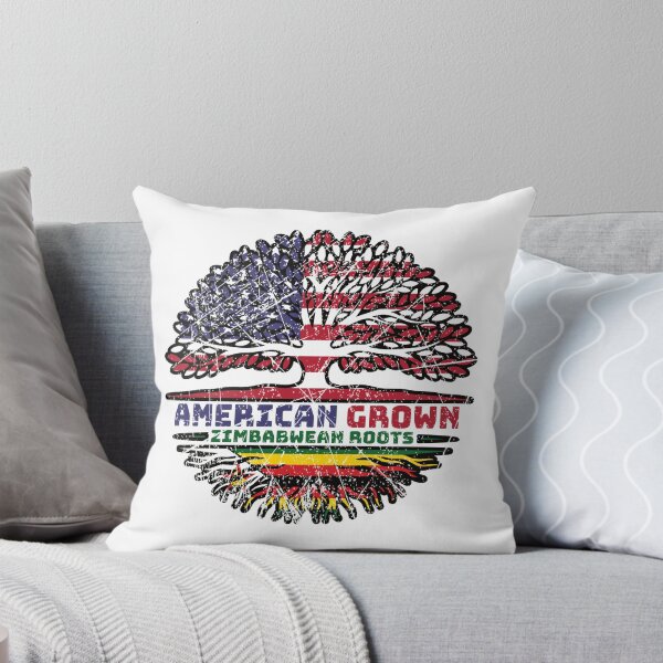 Item preview, Zimbabwe Zimbabwean US American USA United States Tree Roots Flag designed and sold by FlagX.