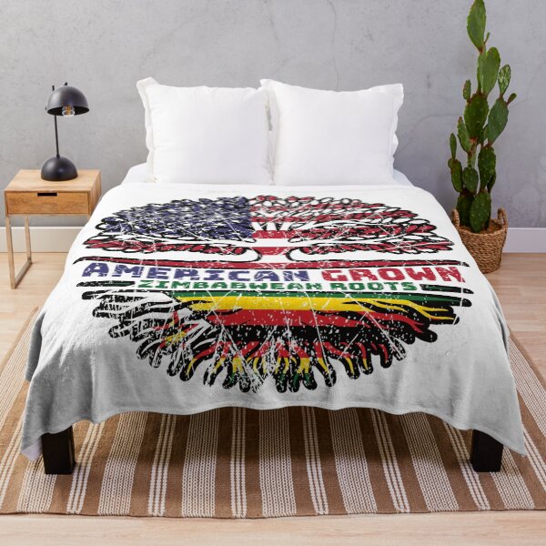 Item preview, Zimbabwe Zimbabwean US American USA United States Tree Roots Flag designed and sold by FlagX.