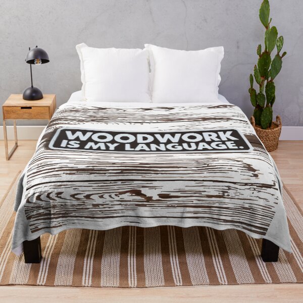 Item preview, Woodwork is My Language - Rustic Carpenter Design designed and sold by NiftyWrx.