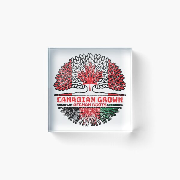 Item preview, Afghanistan Afghan Canadian Canada Tree Roots Flag designed and sold by FlagX.
