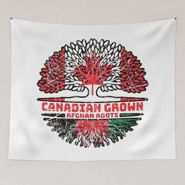 Item preview, Afghanistan Afghan Canadian Canada Tree Roots Flag designed and sold by FlagX.