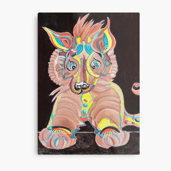 Tiger Dog Metal Print