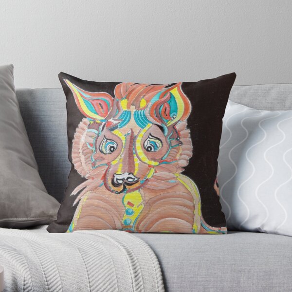 Tiger Dog Throw Pillow