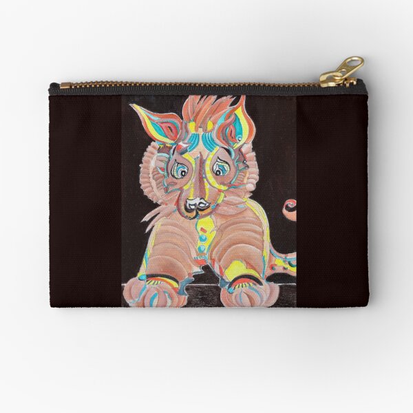 Tiger Dog Zipper Pouch