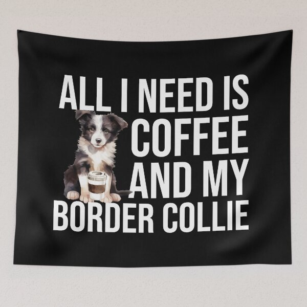 Item preview, Border Collie Puppy And Coffee designed and sold by TheAnimalZ00.