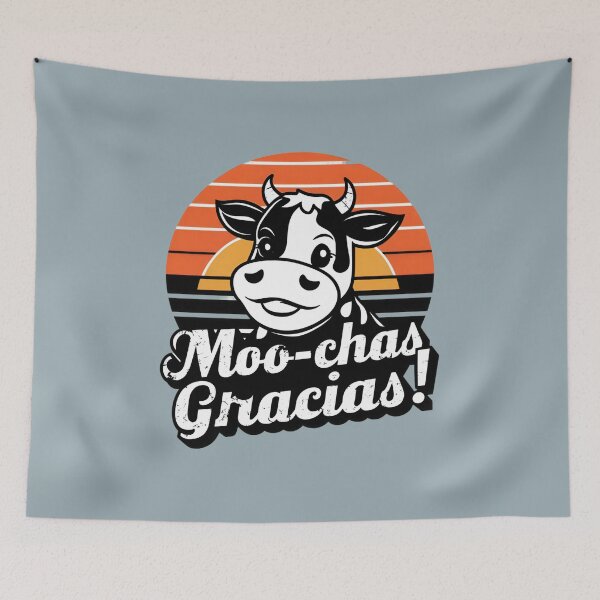 Aperçu de l'œuvre Moo-chas Gracias! créée et vendue par Jollys-ArtShop.