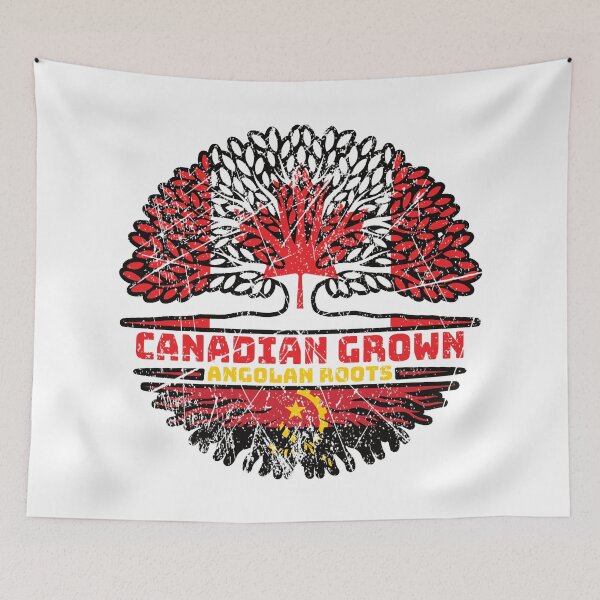 Item preview, Angola Angolan Canadian Canada Tree Roots Flag designed and sold by FlagX.