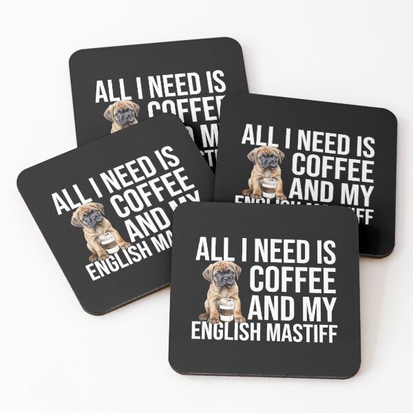 Item preview, English Mastiff Puppy And Coffee designed and sold by TheAnimalZ00.