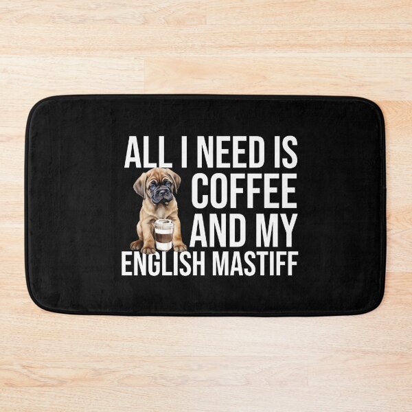 Item preview, English Mastiff Puppy And Coffee designed and sold by TheAnimalZ00.