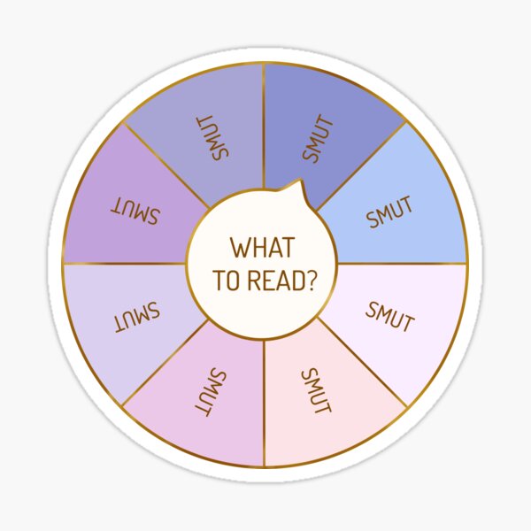 Item preview, Smut Book Lover Wheel Funny designed and sold by WitchoftheHood.