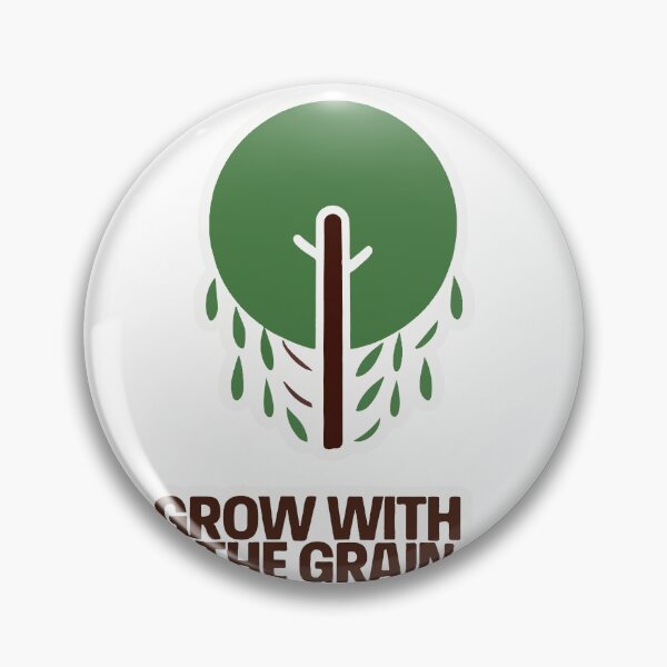 Item preview, Grow with the Grain - Minimalist Tree Silhouette designed and sold by NiftyWrx.