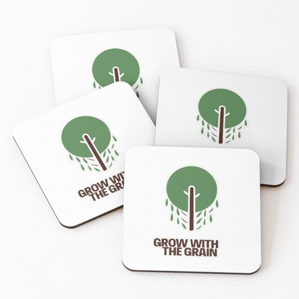 Item preview, Grow with the Grain - Minimalist Tree Silhouette designed and sold by NiftyWrx.