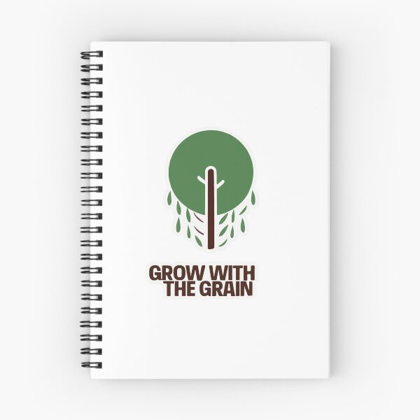 Item preview, Grow with the Grain - Minimalist Tree Silhouette designed and sold by NiftyWrx.
