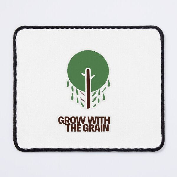 Item preview, Grow with the Grain - Minimalist Tree Silhouette designed and sold by NiftyWrx.