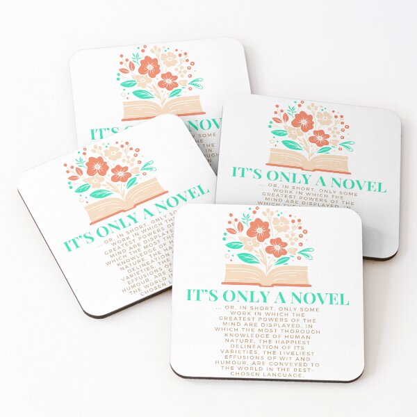 Item preview, It's only a novel Jane Austen Northanger Abbey Quote designed and sold by Sibling-Revelry.