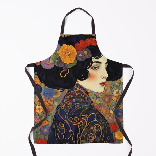 Aperçu de l'œuvre Belle beauté Art Nouveau I Boho femme aux cheveux noirs créée et vendue par Glimmersmith.