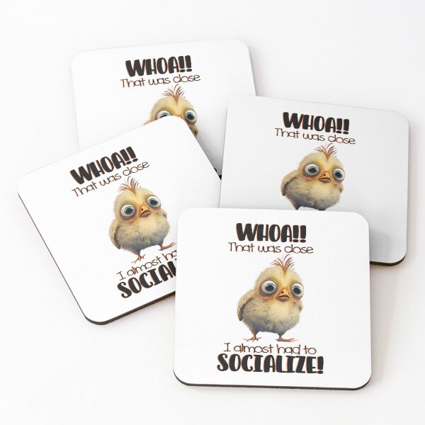 Item preview, I Almost Had To Socialize Chicken designed and sold by MyHeartByHands.