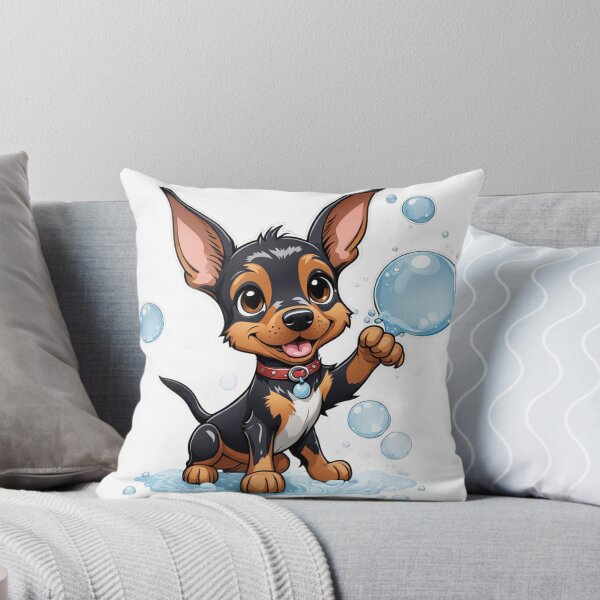 Item preview, Doberman puppy with bubbles designed and sold by primetimereign.