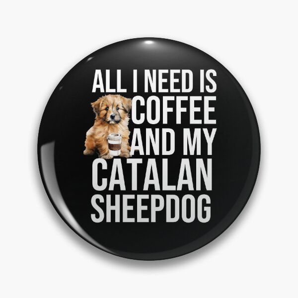 Item preview, Catalan Sheepdog Puppy And Coffee designed and sold by TheAnimalZ00.