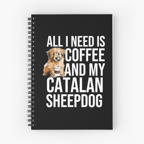 Item preview, Catalan Sheepdog Puppy And Coffee designed and sold by TheAnimalZ00.