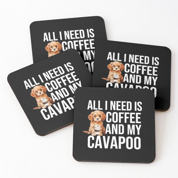 Item preview, Cavapoo Puppy And Coffee designed and sold by TheAnimalZ00.