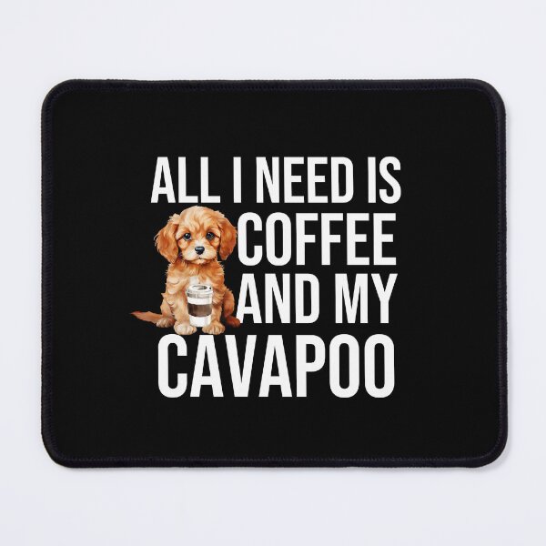 Item preview, Cavapoo Puppy And Coffee designed and sold by TheAnimalZ00.
