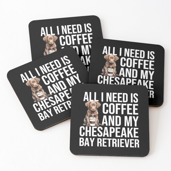 Item preview, Chesapeake Bay Retriever Puppy And Coffee designed and sold by TheAnimalZ00.