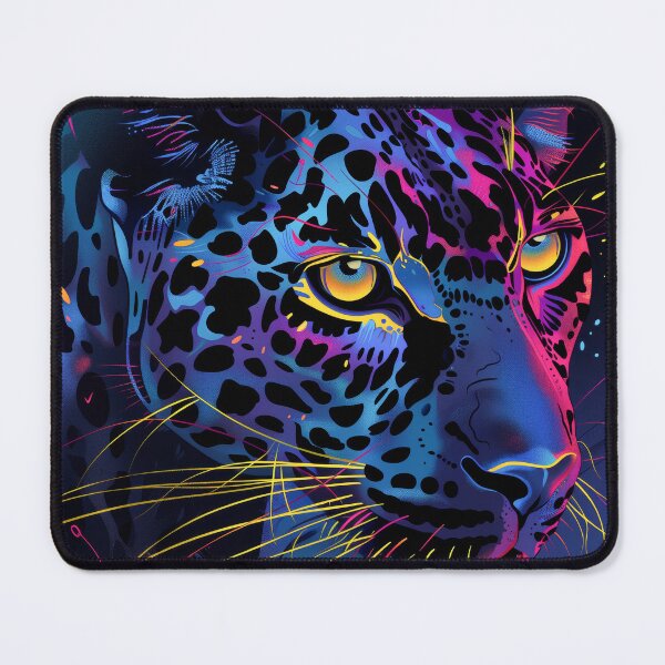 Item preview, Neon Leopard Hunting designed and sold by AM-Fine-Designs.