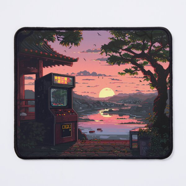 Item preview, Sunset on the Outdoor Arcade designed and sold by wyntera.