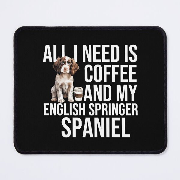 Item preview, English Springer Spaniel Puppy And Coffee designed and sold by TheAnimalZ00.