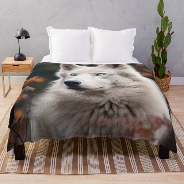 Item preview, White German Shepherd in Fall designed and sold by Elisabeth Lucas.
