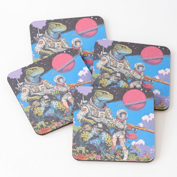 Item preview, Galactic Defenders: The Lizard and The Astronaut designed and sold by John-NW-Shop.