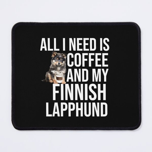 Item preview, Finnish Lapphund Puppy And Coffee designed and sold by TheAnimalZ00.
