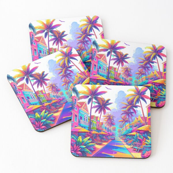 Item preview, Paradise in neon designed and sold by seahorse crossing.