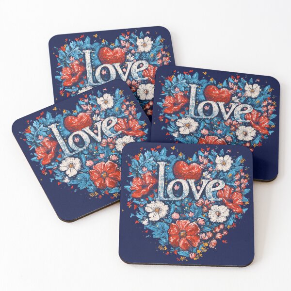 Item preview, Love Blooms: A Floral Heart Greeting designed and sold by Ace Apparel  Attire.