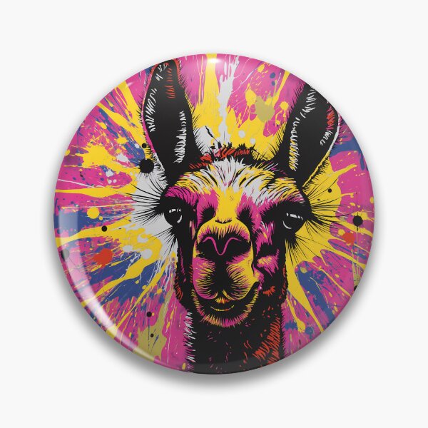 Item preview, Pop Art Style Ink Splat Llama designed and sold by Amberjays.