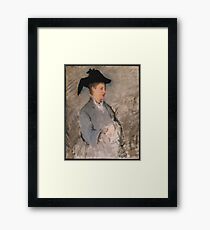Madame Édouard Manet (Suzanne Leenhoff, 1830–1906) Framed Print