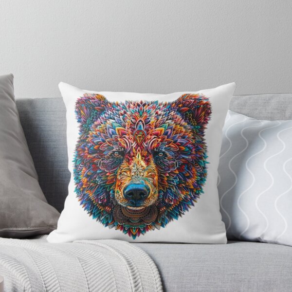 Item preview, Colorful Artsy Bear Portrait designed and sold by PaperieJennifer.