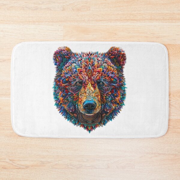 Item preview, Colorful Artsy Bear Portrait designed and sold by PaperieJennifer.