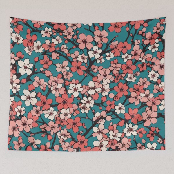 Item preview, Abstract Cherry Blossom Pattern designed and sold by calibrit.