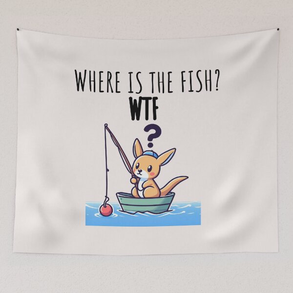 Item preview, Fish Memes Kangaroo designed and sold by LemuellTrends.