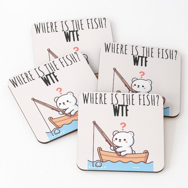 Item preview, Fish Memes Polar Bear designed and sold by LemuellTrends.