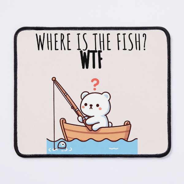 Item preview, Fish Memes Polar Bear designed and sold by LemuellTrends.