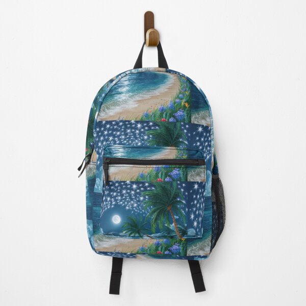 Item preview, Beach View. night beach, night sea, moonlit beach designed and sold by HikingGalleria.