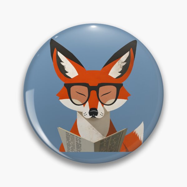 Item preview, Mr. Fox Reading Newspaper designed and sold by xiao xuans.