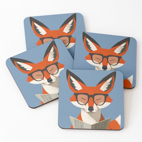 Item preview, Mr. Fox Reading Newspaper designed and sold by xiao xuans.