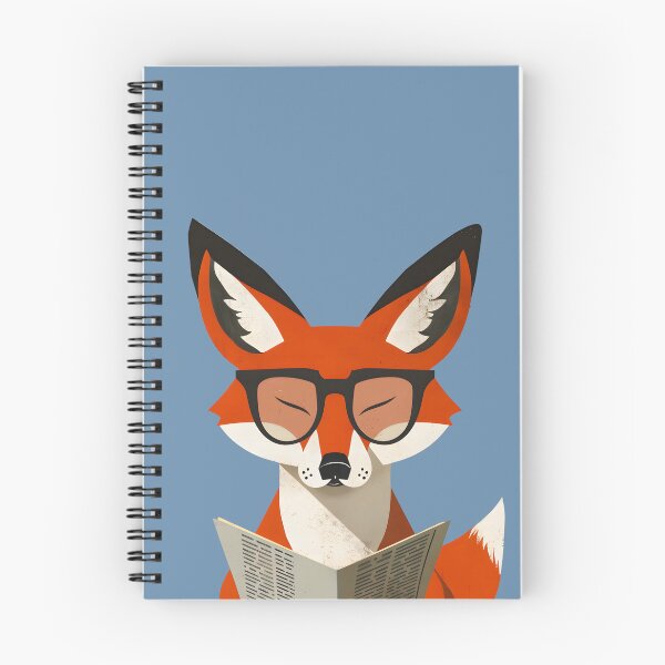 Item preview, Mr. Fox Reading Newspaper designed and sold by xiao xuans.