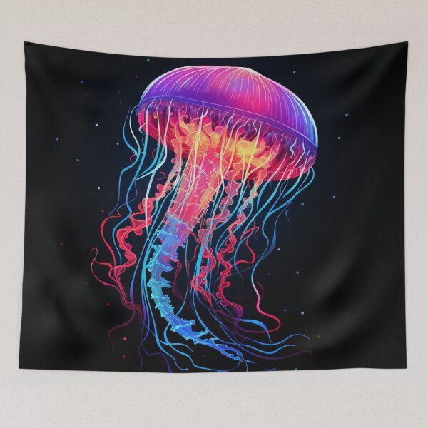 Item preview, Jellyfish Neon Art 1 designed and sold by AstroRisq.